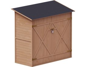 Range outils en bois de sapin Shed 149 x 78 x  164 cm (Marron)