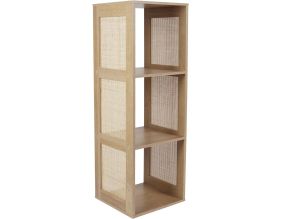 Rangement modulable cannage et bois Bali (3 cases)