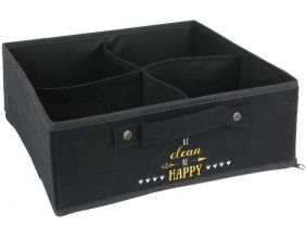 Rangement tiroir 4 compartiments Message (Happy storage)