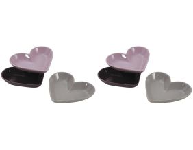 Ravier ramequin Coeur en céramique (Lot de 6)