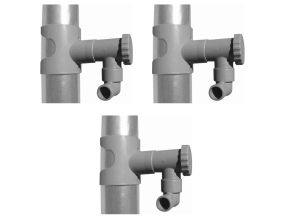Récupérateur d'eau pour gouttière circulaire (Lot de 3) (Gris)