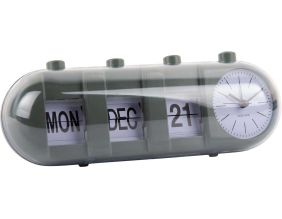 Réveil Retro Tube Calendar Flip (Vert)