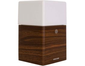 Réveil en bois lumière givrée Led (Bois foncé)