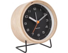 Réveil en bois et métal Innate (Bois et noir)