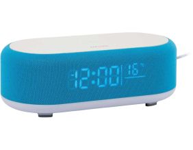 Reveil avec chargeur induction et enceinte Bluetooth Vogue (Bleu)