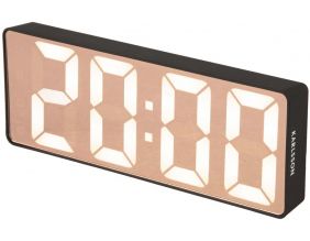 Réveil led en ABS effet miroir Copper (Noir)