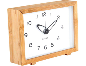 Réveil matin en bambou Tipico (Blanc)