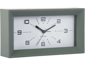 Réveil matin rectangulaire Lujo (Vert)