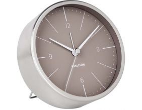 Réveil en métal brossé Normann (Gris)