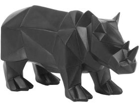 Rhinocéros en résine mat Origami