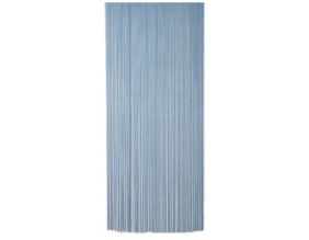 Rideau fil de porte en polyester (Bleu)