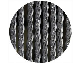 Rideau de porte en PVC anthracite Bellano (100 x 230 cm)