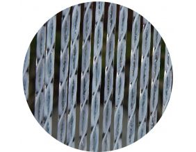 Rideau de porte en PVC blanc Ascona (100x230 cm)