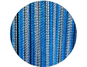 Rideau de porte en PVC bleu Rimini (100x230 cm)