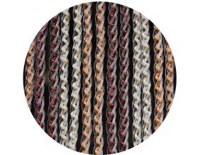 Rideau de porte en PVC brun et beige Arezzo (90x210 cm)