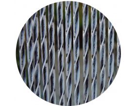 Rideau de porte en PVC noir Ascona (90x210 cm)