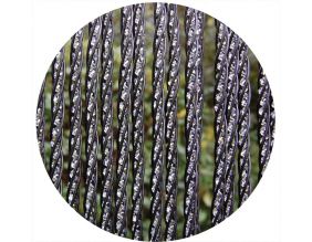 Rideau de porte en PVC noir Lucca (100 x 230 cm)