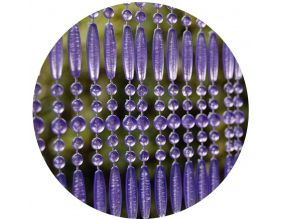 Rideau de porte en perles violettes Fréjus (100x230 cm)