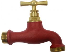 Robinet extérieur laiton coloré (Tuile)