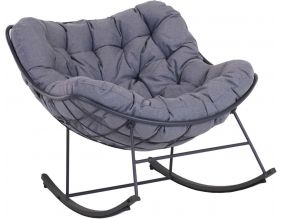 Rocking chair en acier epoxy Royal