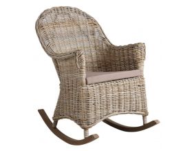 Rocking chair en poelet gris Kresek