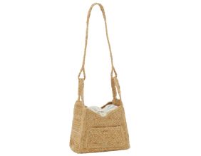 Sac bandoulière en jute tressé