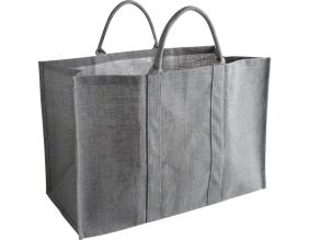 Sac à bûches en jute (Gris)