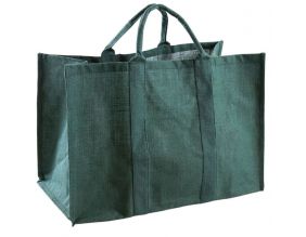 Sac à bûches en jute (Vert)