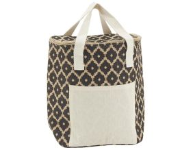 Sac lunch isotherme en jute (Diamant 25x15x29)