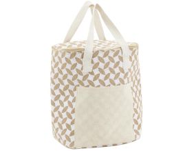 Sac lunch isotherme en jute (Feuille 25x15x19)