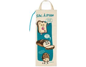 Sac à pain coloré en coton bio (Bleu)
