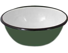 Saladier en émail coloré Classic 28 cm (Vert foncé)
