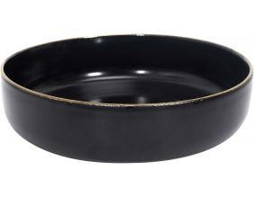 Saladier en grès 25 cm (Moscou - noir)