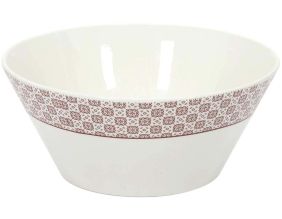 Saladier en porcelaine Cottage 24 cm (Rouge)