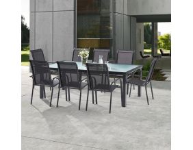 Salon de jardin en aluminium 8 personnes Blacksun