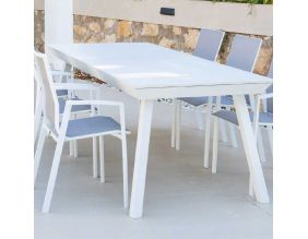 Salon de jardin en aluminium 6 personnes Madagascar - Lorca