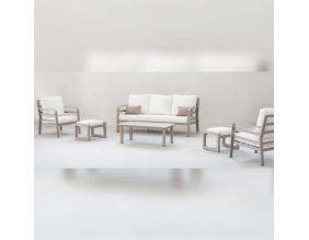 Salon de jardin détente en aluminium 5 places Kravi