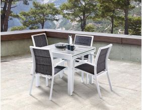 Salon de jardin moderne 4 personnes Modulo (Wood)
