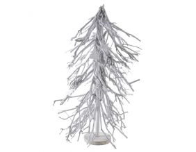 Sapin de Noël en bois patiné blanc