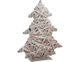 Sapin déco en osier et métal