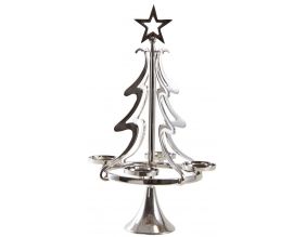 Sapin porte bougie en aluminium (Hauteur 56cm)