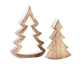 Sapins gigognes en manguier (Lot de 2)