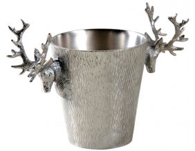 Seau à champagne cerf en aluminium