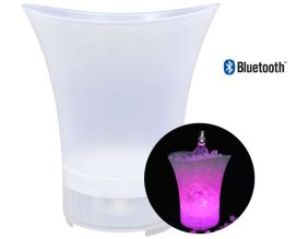 Seau à glace avec haut-parleur et éclairage led