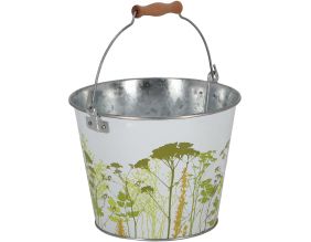 Seau en métal avec décor Herbe (5 litres)