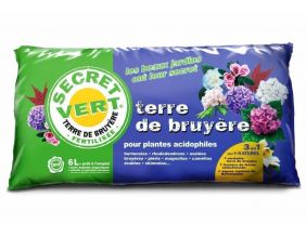 Terre de bruyère bio pour plantes acidophiles (6 litres)