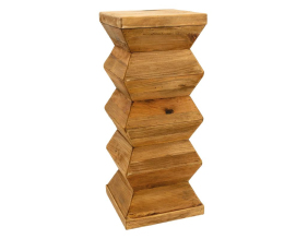 Sellette totem en bois recyclé REWOOD
