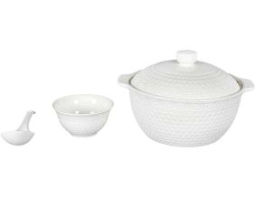 Service à soupe en porcelaine 9 pièces Mirage