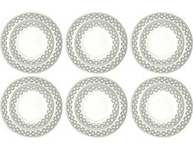 Service de table porcelaine 6 personnes Ginko