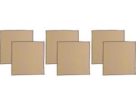 Serviette de table en coton recyclé Grace (Lot de 6) (Camel)